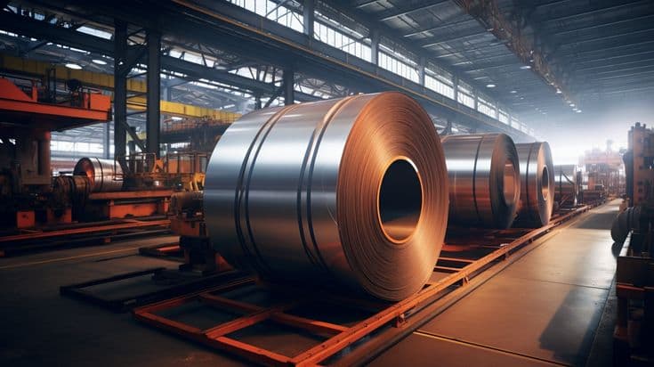 To reduce low-cost inflows, India imposes a three-year tariff on some steel imports.